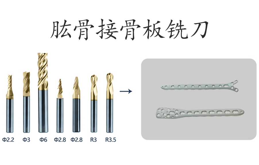 肱骨接骨板铣刀