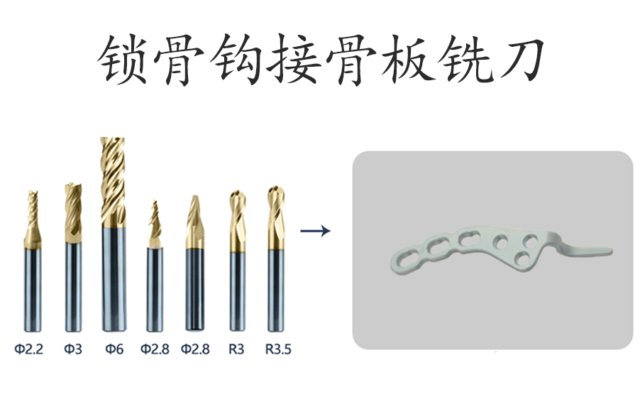 锁骨钩接骨板铣刀